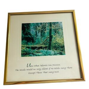 Successories Metal Framed Desktop Motivational Print Use Talents You Possess 7X7